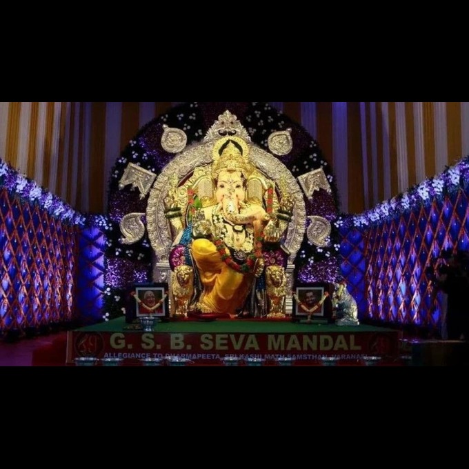 The Richest Ganpati of Mumbai: Idol Adorned with 69 kg of Gold and 336 kg of Silver